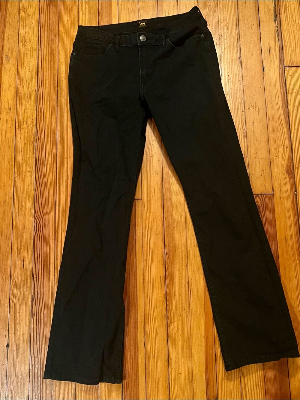 Lee Women’s Black Mid Rise Bootcut Jeans Size 12